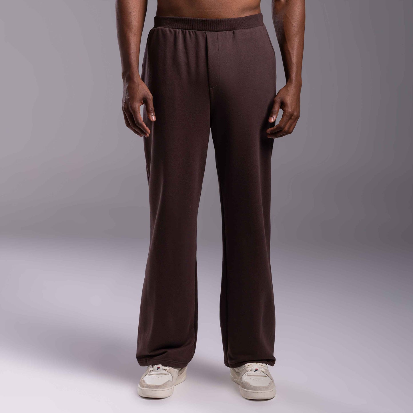 Calça Reta Moletom Tech NoLiquid Masculina - Marrom