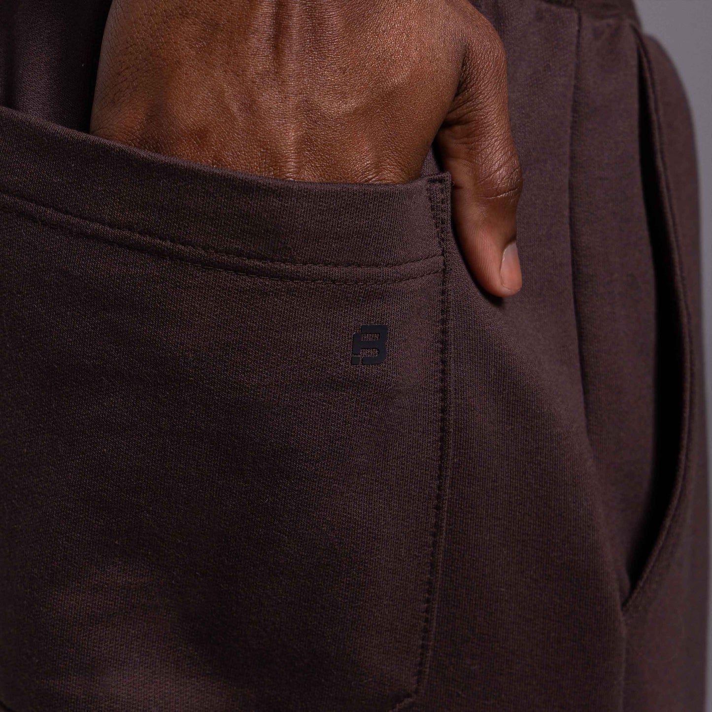 Calça Reta Moletom Tech NoLiquid Masculina - Marrom