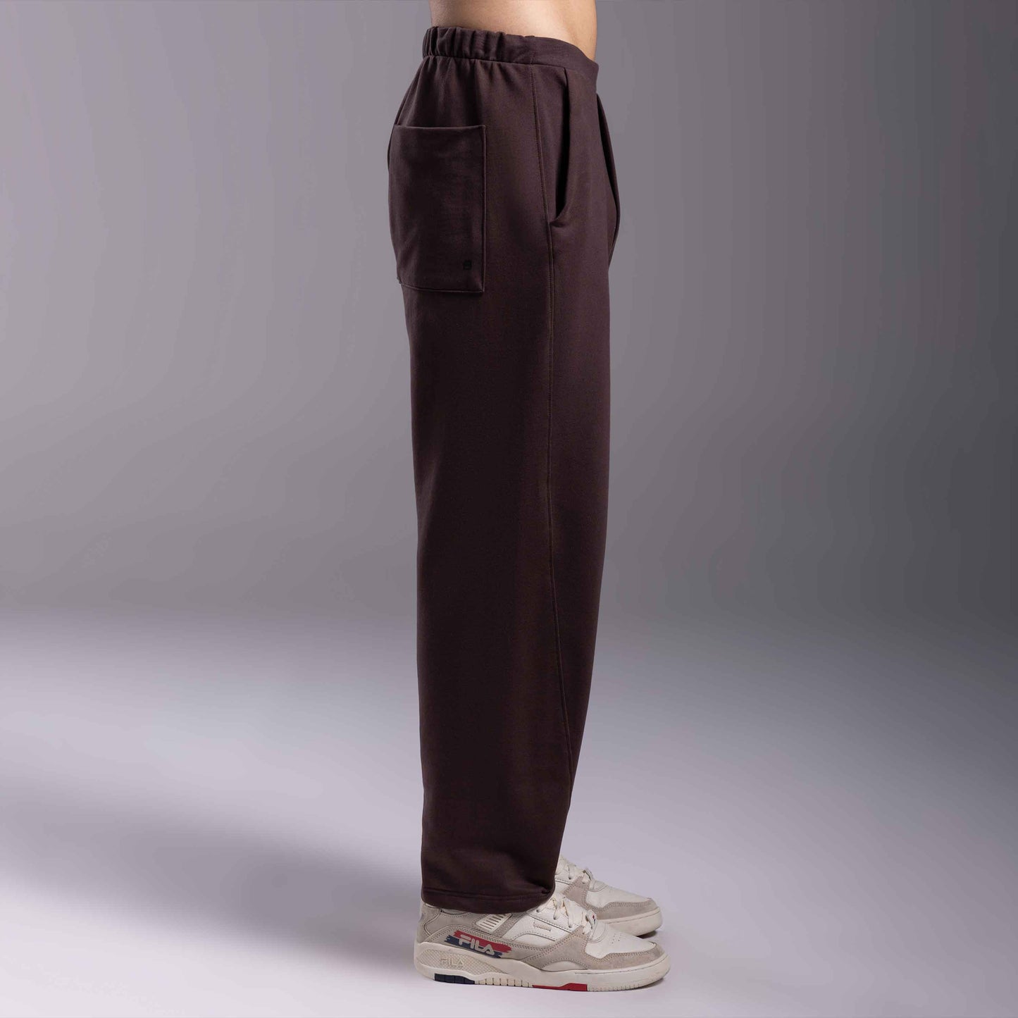 Calça Barrel Moletom Tech NoLiquid Masculina - Marrom