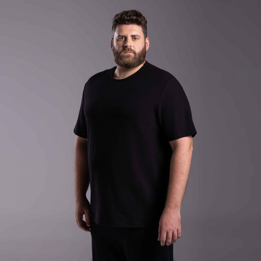 Tech T-Shirt Textura Anti Odor Plus Masculina - Preto