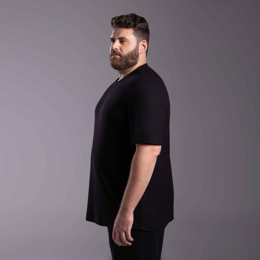 Tech T-Shirt Textura Anti Odor Plus Masculina - Preto