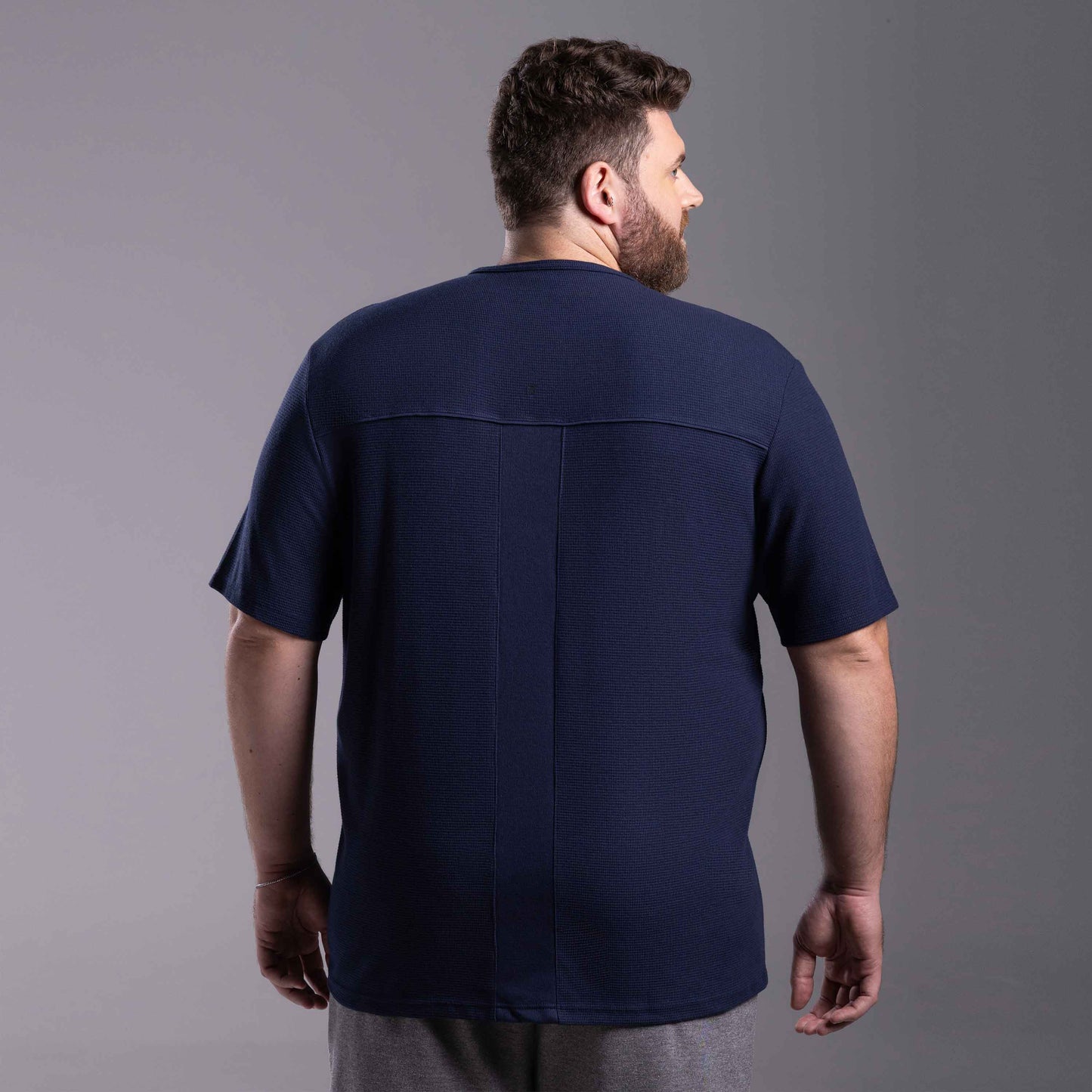 Tech T-Shirt Textura Anti Odor Plus Masculina - Azul Marinho