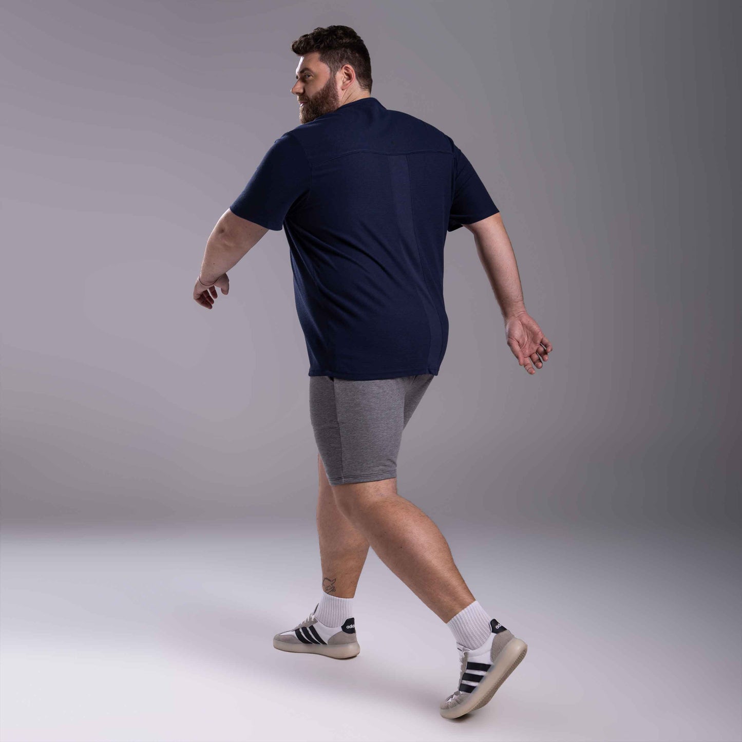 Tech T-Shirt Textura Anti Odor Plus Masculina - Azul Marinho