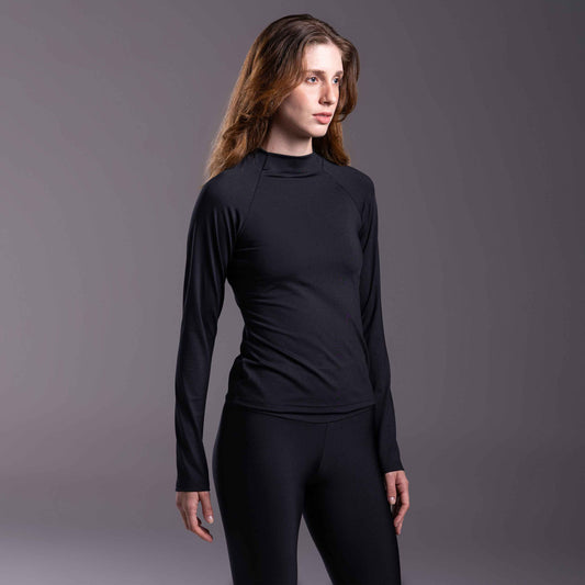 Blusa Thermic Manga Longa Feminina - Preto