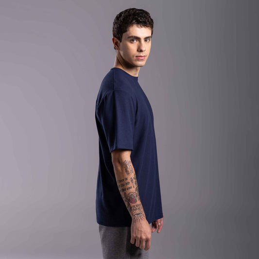 Tech T-Shirt Textura Anti Odor Masculina - Azul Marinho