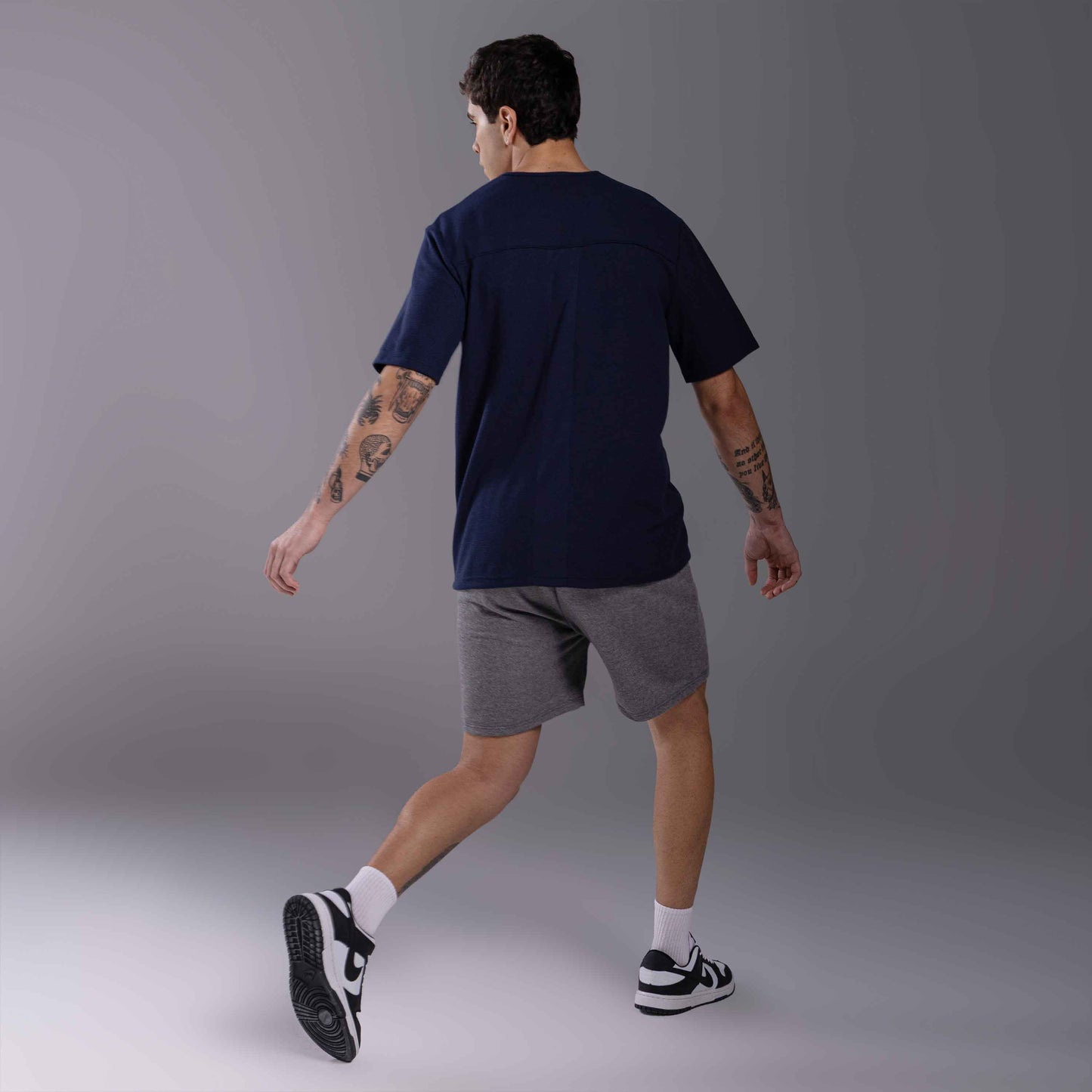 Tech T-Shirt Textura Anti Odor Masculina - Azul Marinho