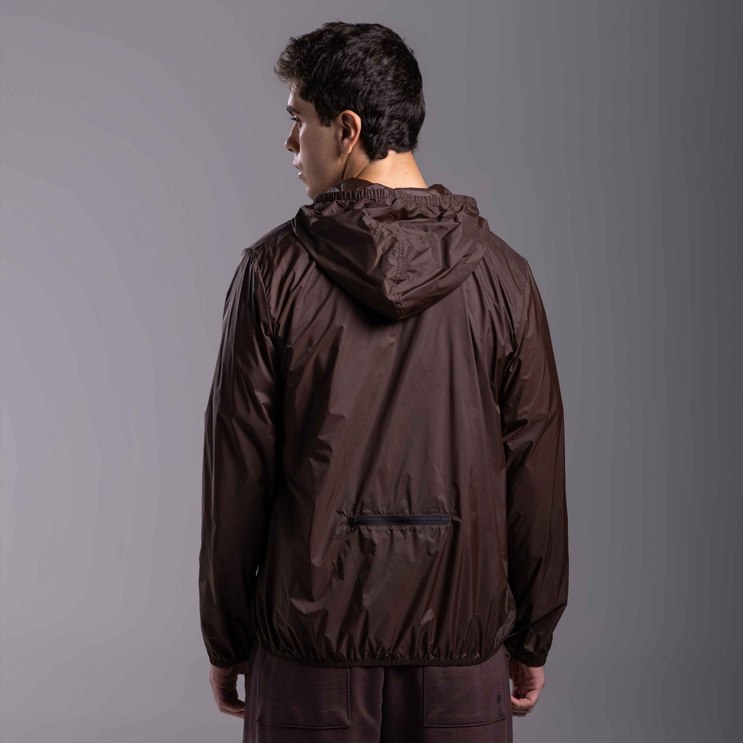 Jaqueta Corta Vento Masculina - Marrom