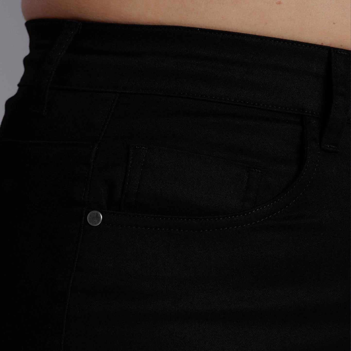 Calça Wide Tech Flex Feminina Plus Size - Preto