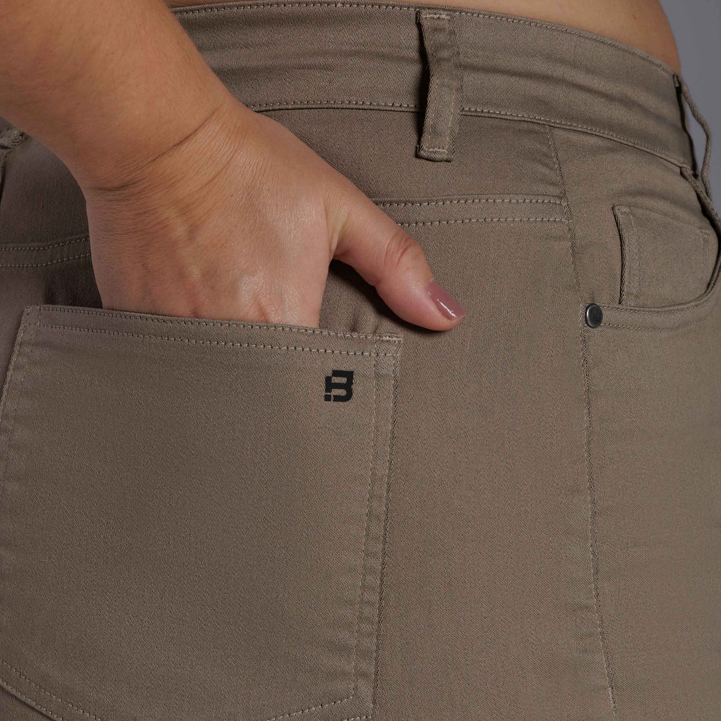 Calça Wide Tech Flex Feminina Plus Size - Verde Orvalho