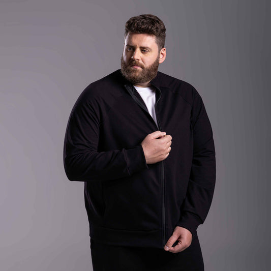 Jaqueta Moletom Tech Impermeável Plus Masculino - Preto