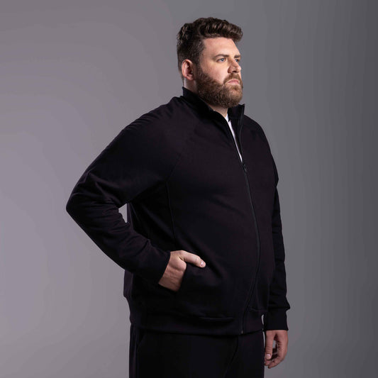 Jaqueta Moletom Tech Impermeável Plus Masculino - Preto