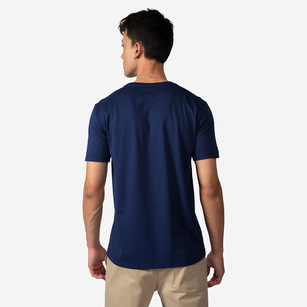 Tech T-Shirt Pima Masculina - Azul Marinho