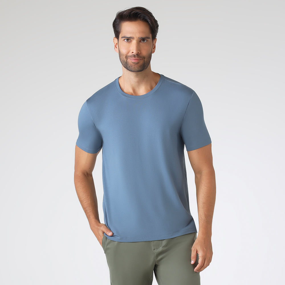 Tech T-Shirt Modal Premium Masculina | Basico.com - Azul Cobalto