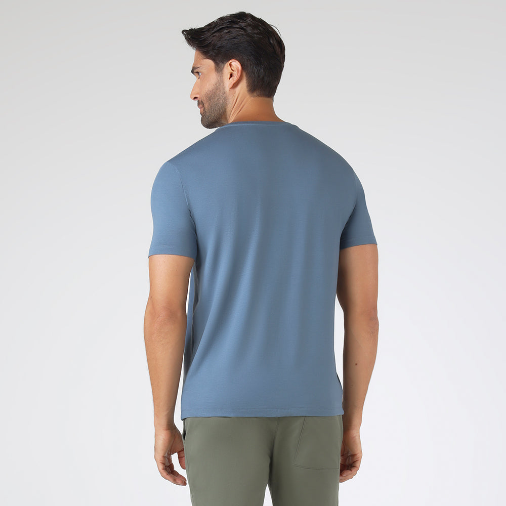 Tech T-Shirt Modal Premium Masculina | Basico.com - Azul Cobalto