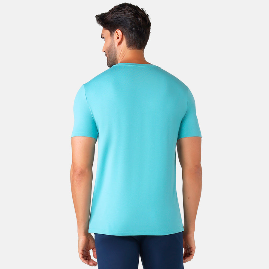 Tech T-Shirt Modal Masculina - Azul Turquesa
