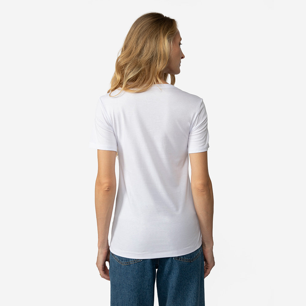 Tech T-Shirt Pima Feminina - Branco