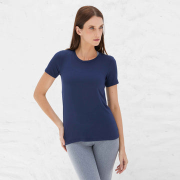 Tech T-Shirt Pima Feminina - Azul Marinho