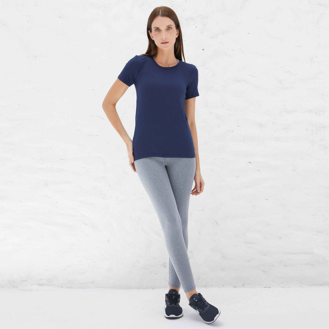 Tech T-Shirt Pima Feminina - Azul Marinho