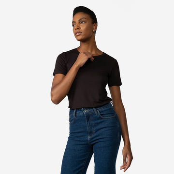 Tech T-Shirt Modal Premium Feminina | Basico.com - Preto