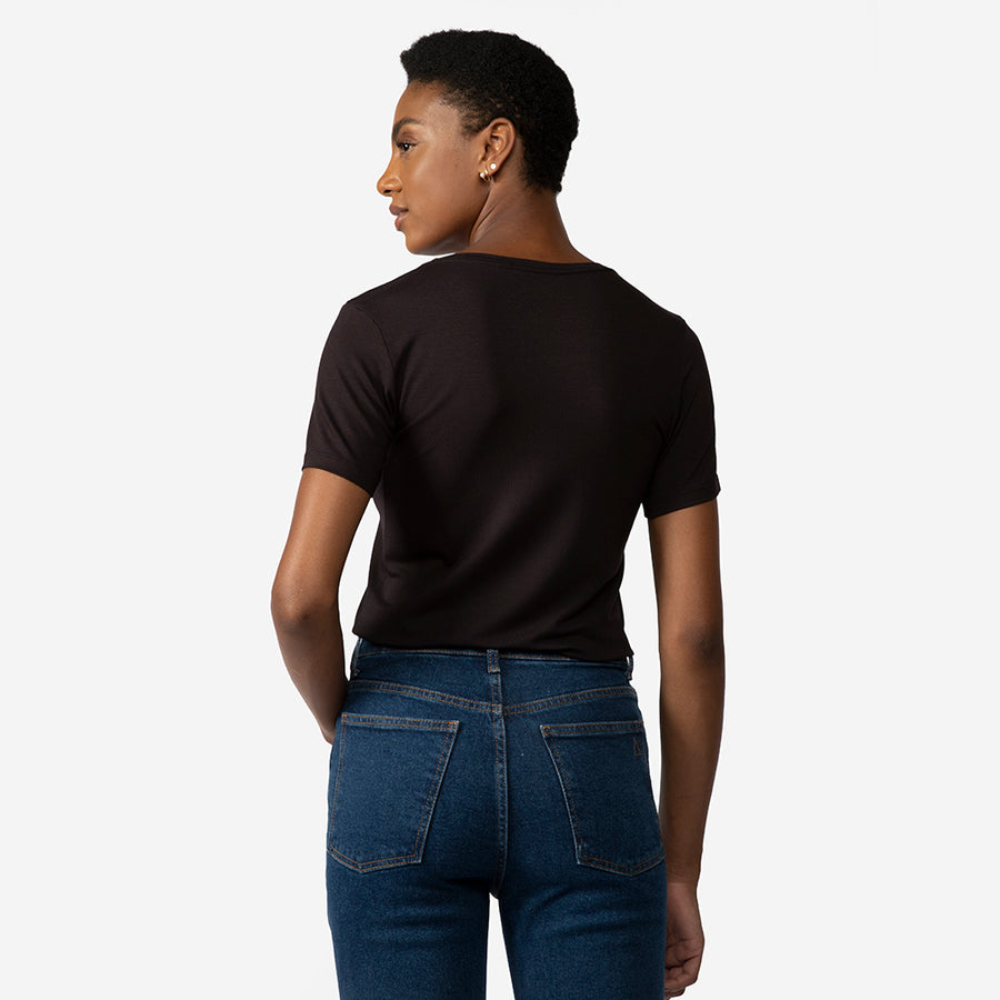 Tech T-Shirt Modal Premium Feminina | Basico.com - Preto