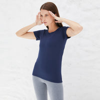 Tech T-Shirt Modal Premium Feminina | Basico.com - Azul Marinho