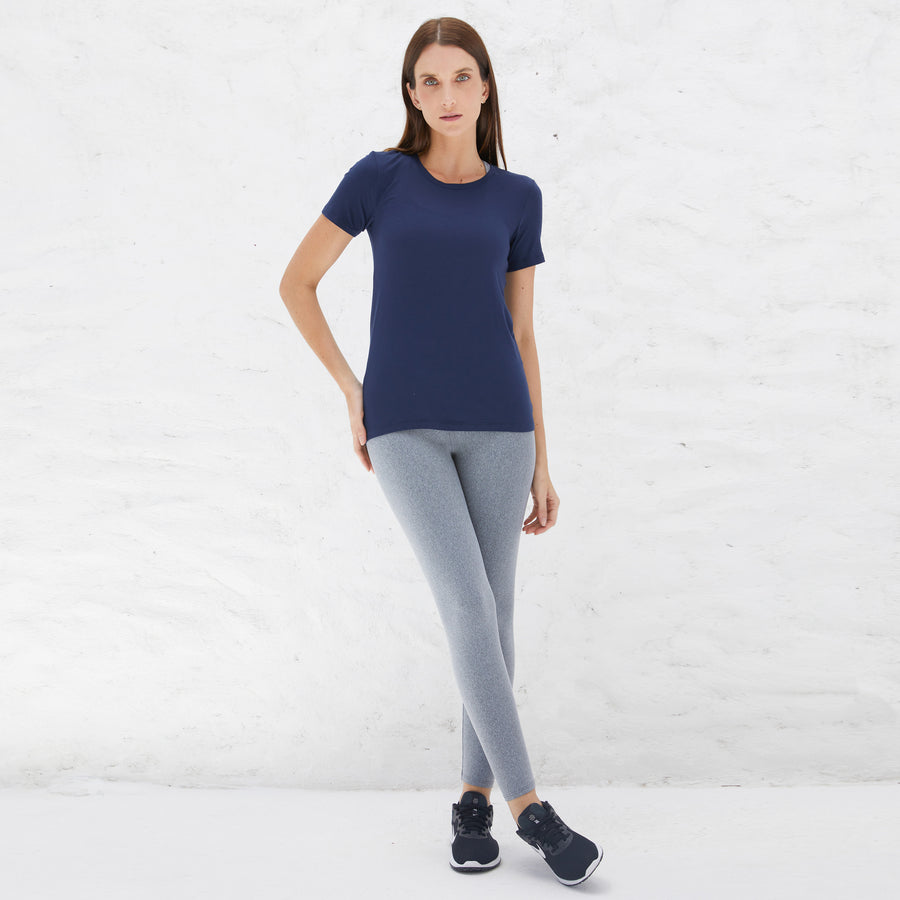 Tech T-Shirt Modal Premium Feminina | Basico.com - Azul Marinho