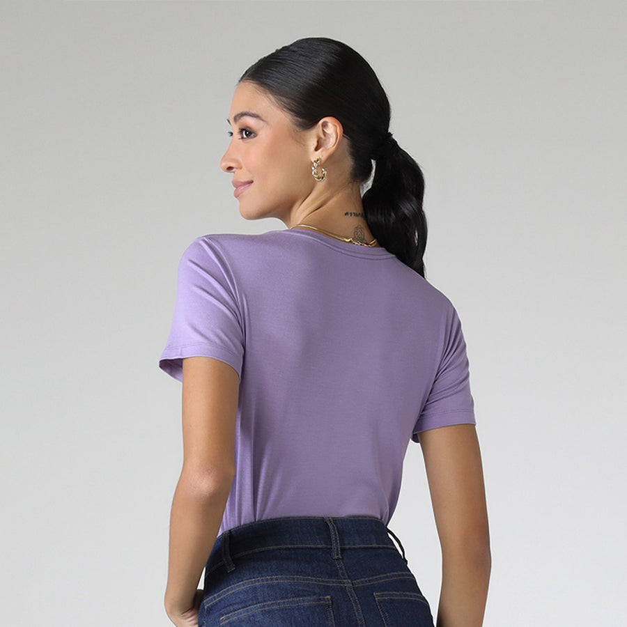 Tech T-Shirt Modal Feminina - Lilás
