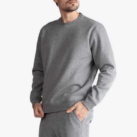 Blusa Moletom Felpa Masculina - Mescla Escuro