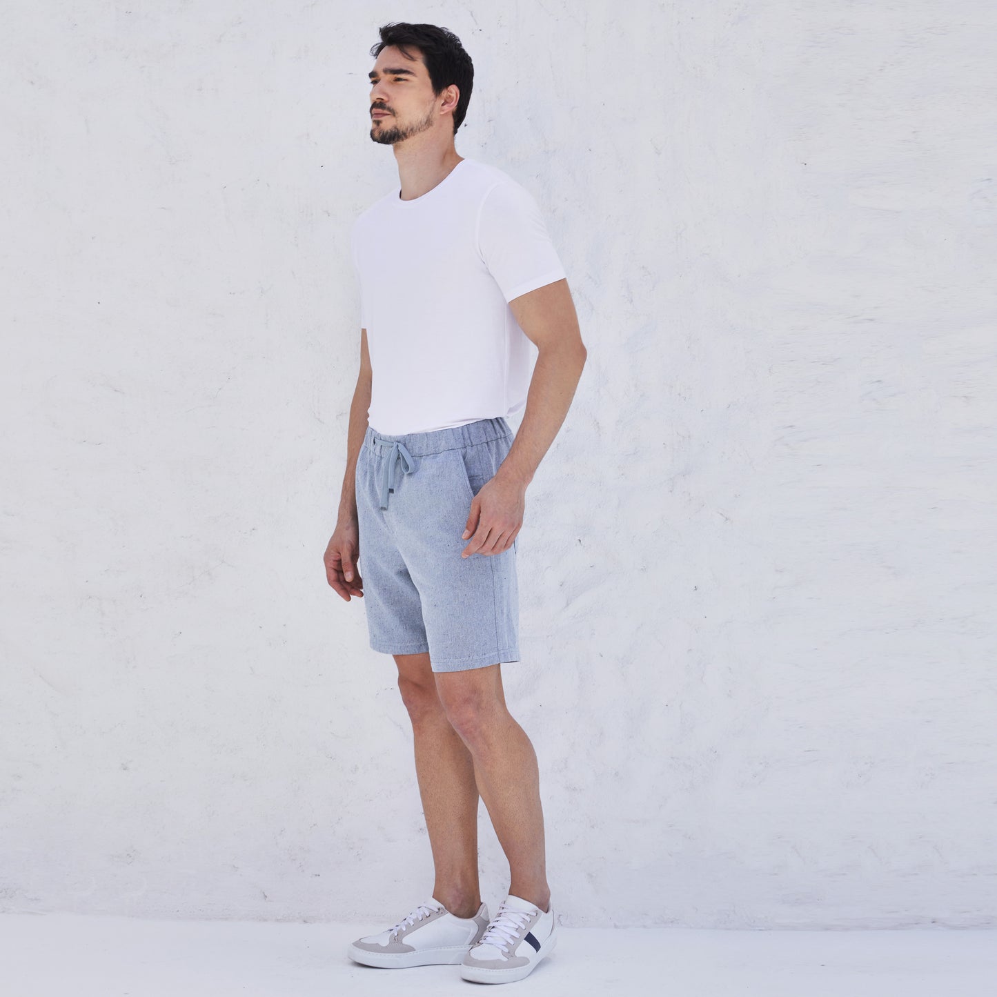 Bermuda Algodão Eco Masculina - Azul Marinho