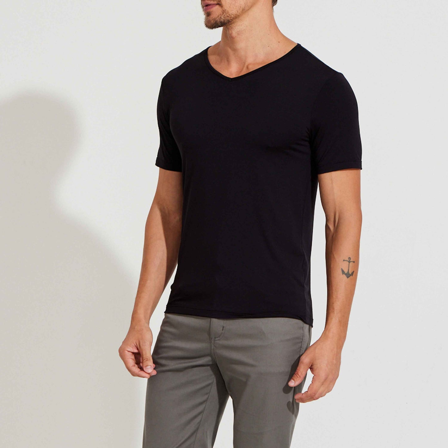 Undershirt Micromodal Masculina - Preto
