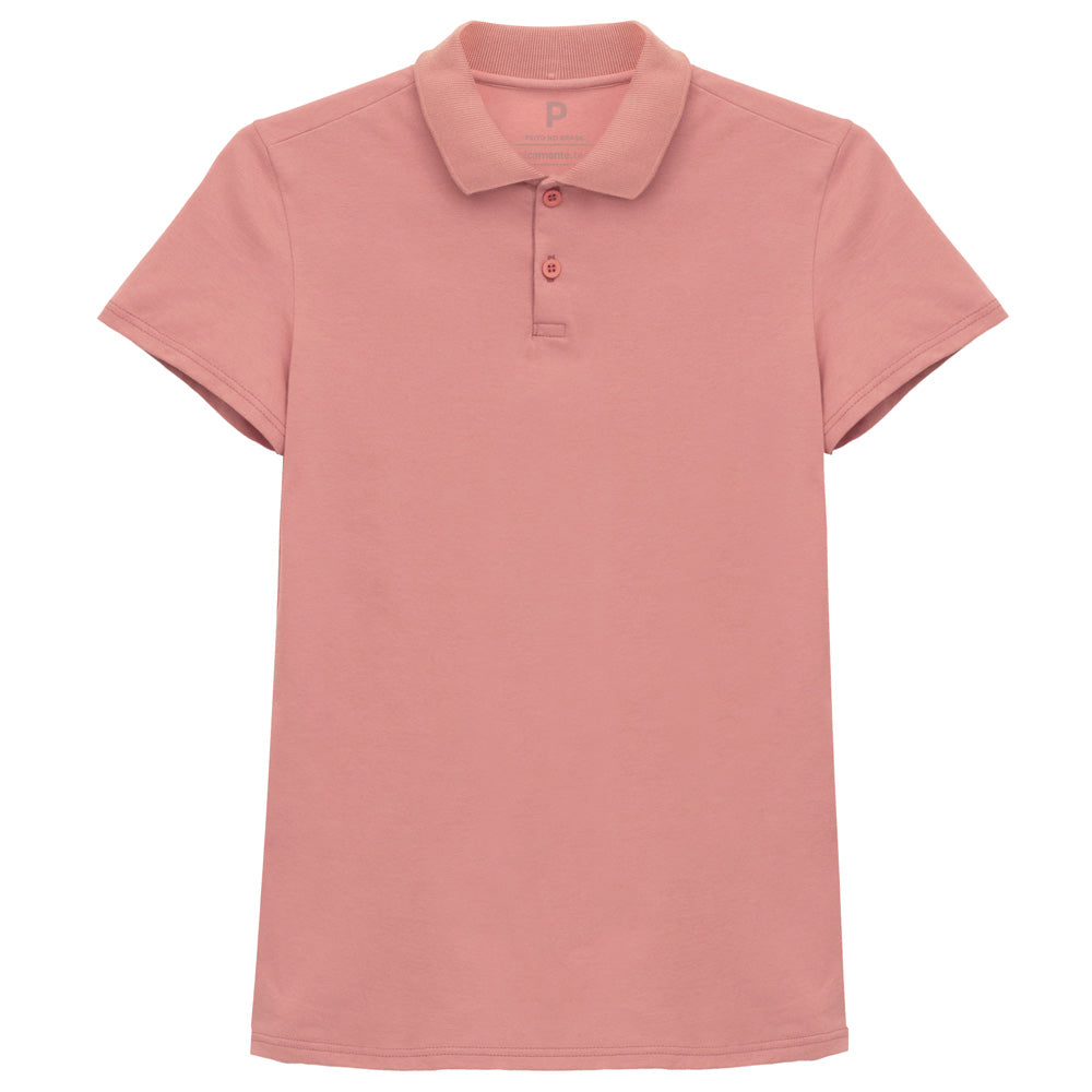 Camisa Polo Feminina - Rose
