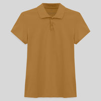 Camisa Polo Feminina - Marrom Khaki