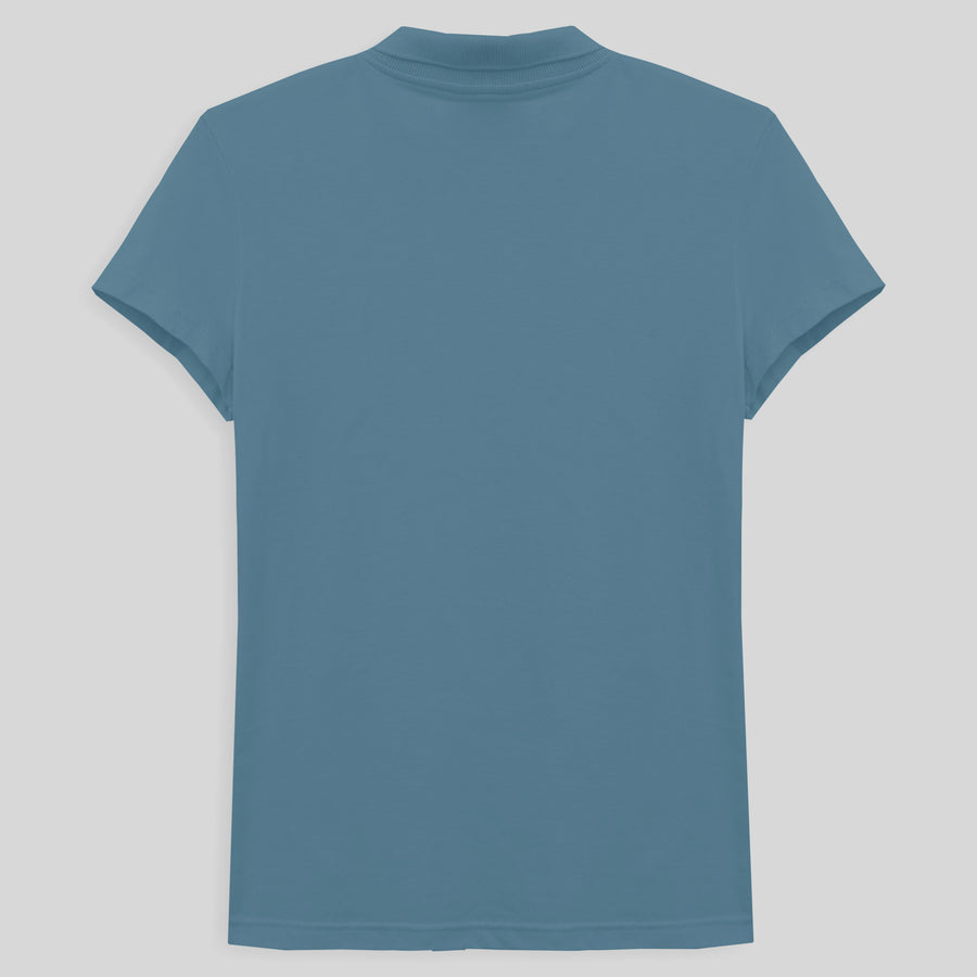 Camisa Polo Feminina - Azul Celeste