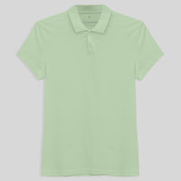 Camisa Polo Feminina - Verde Menta