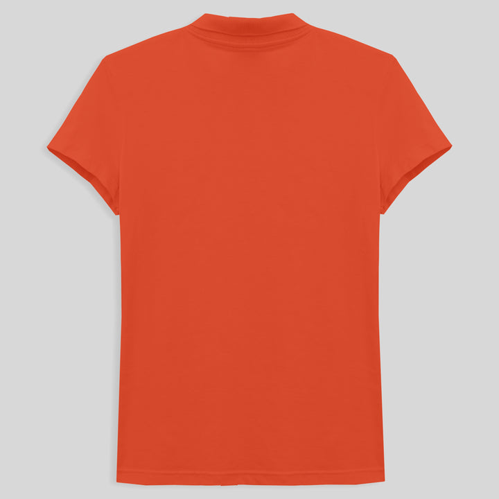 Camisa Polo Feminina - Laranja