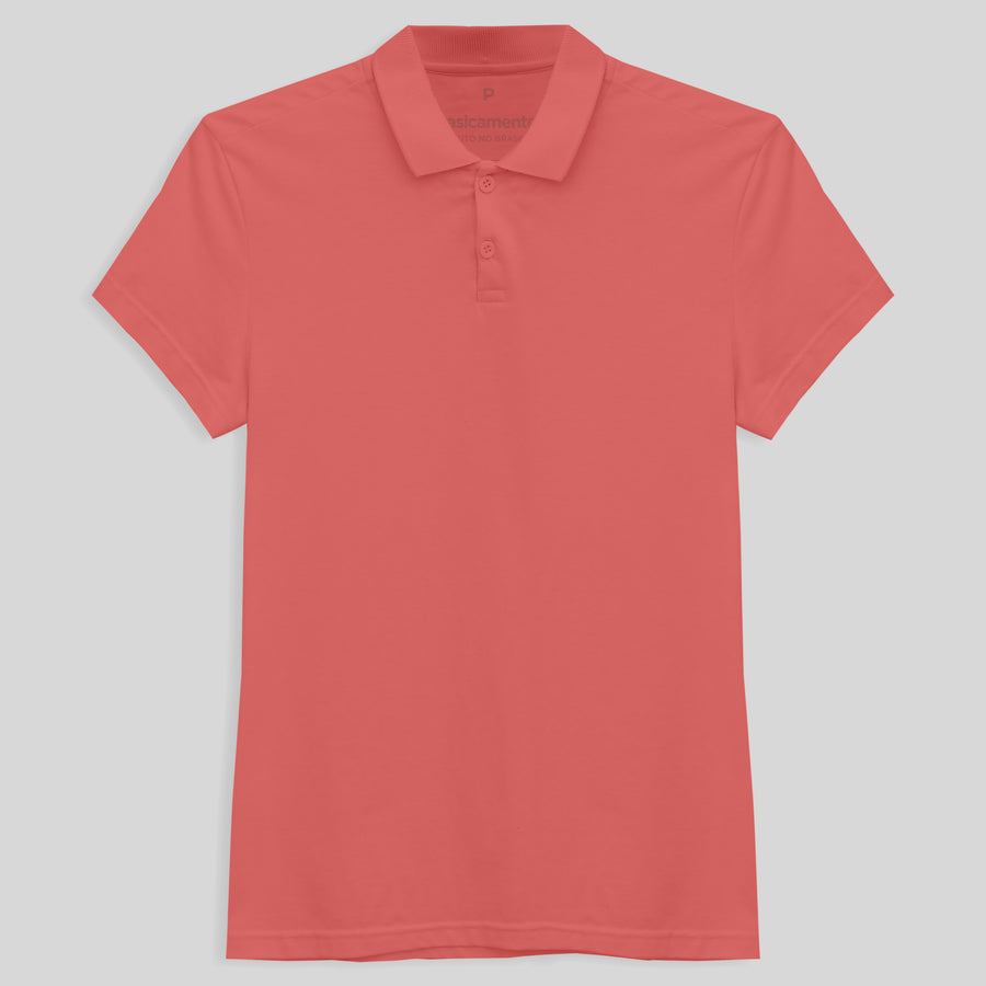 Camisa Polo Feminina - Rosa Chiclete