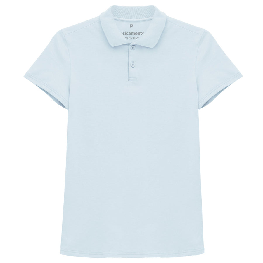 Camisa Polo Feminina - Azul Ceu