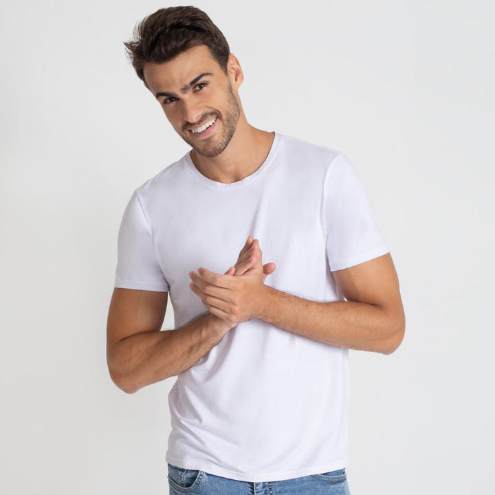 Camiseta Básica Masculina - Branco