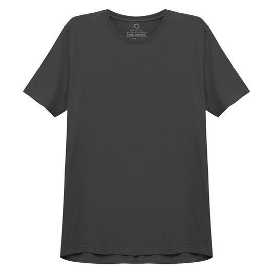 Camiseta Básica Masculina - Cinza Ardósia