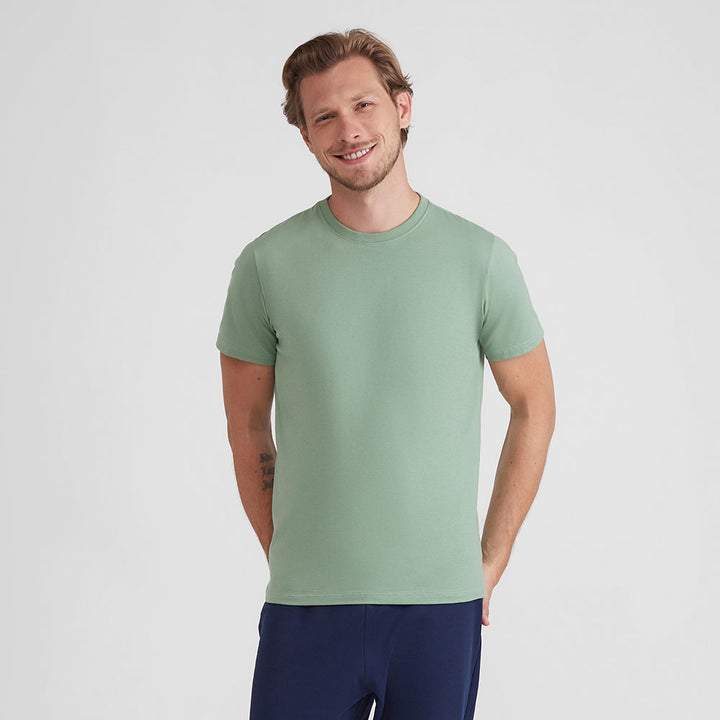 Camiseta Básica Masculina - Verde Jade