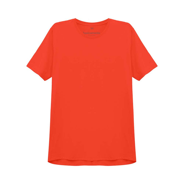 Camiseta Algodão Premium Masculina - Laranja
