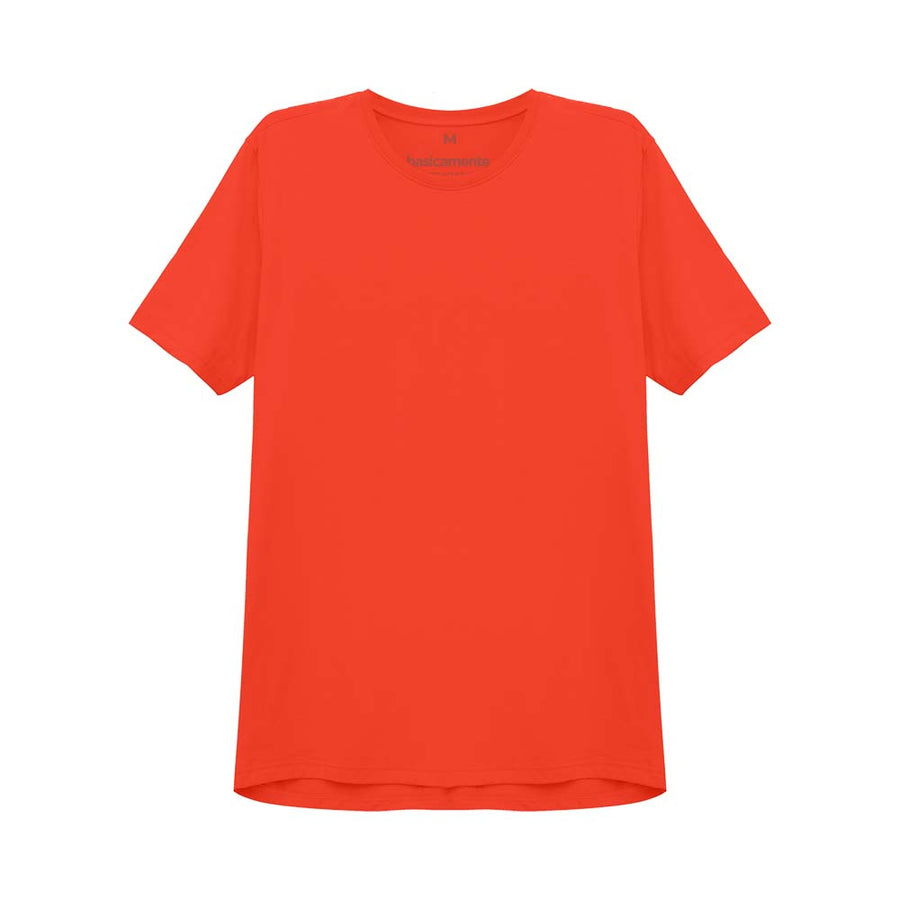 Camiseta Algodão Premium Masculina - Laranja