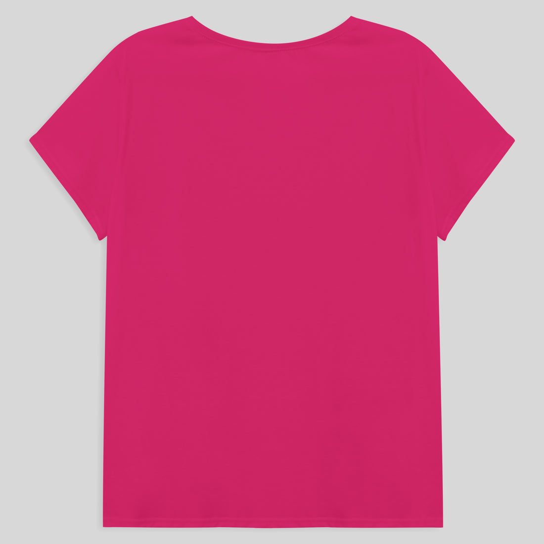 Camiseta Babylook Algodão Premium Plus Size Feminina - Pink