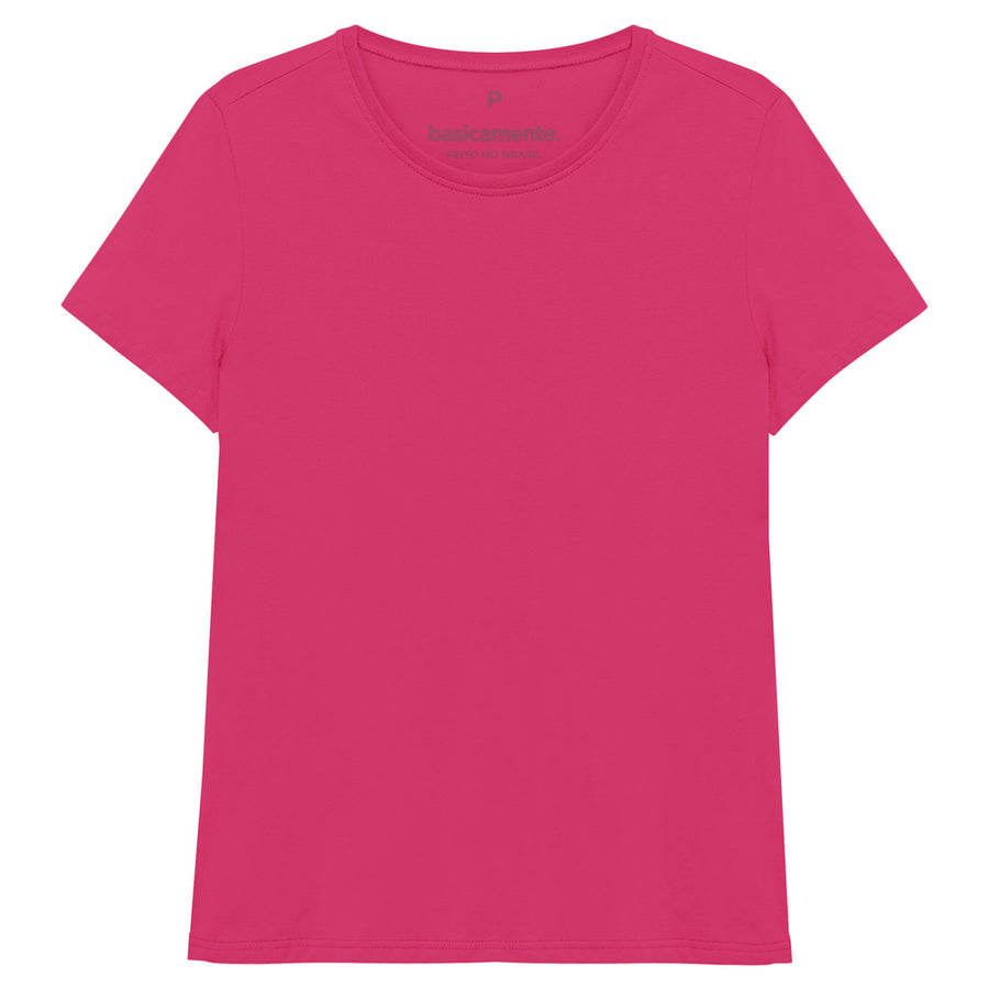 Camiseta Básica Feminina - Pink