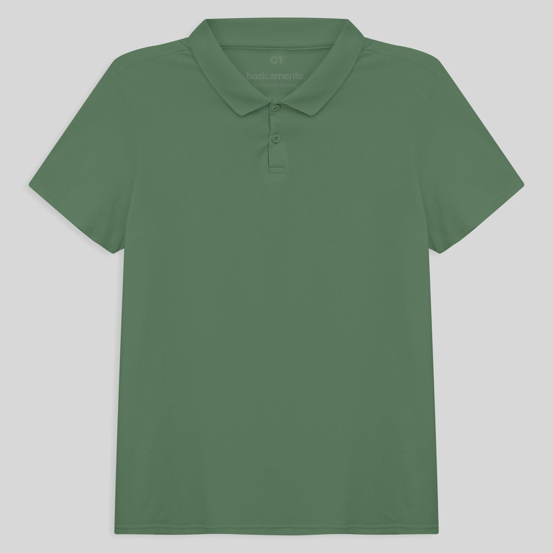 Camisa Polo Algodão Premium Plus Size Feminino - Verde Oliva