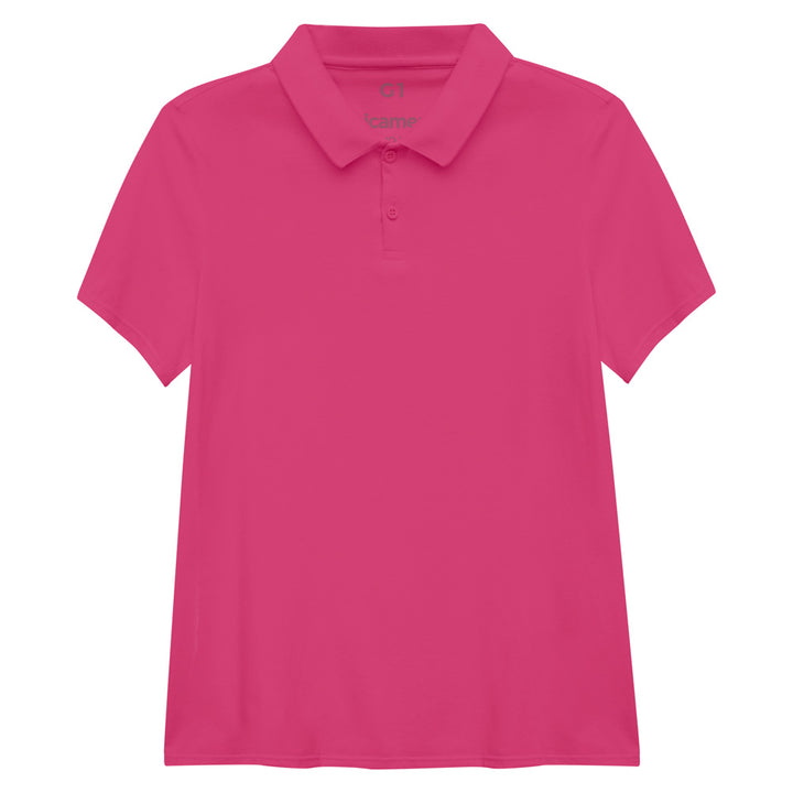 Camisa Polo Algodão Premium Plus Size Feminino - Pink