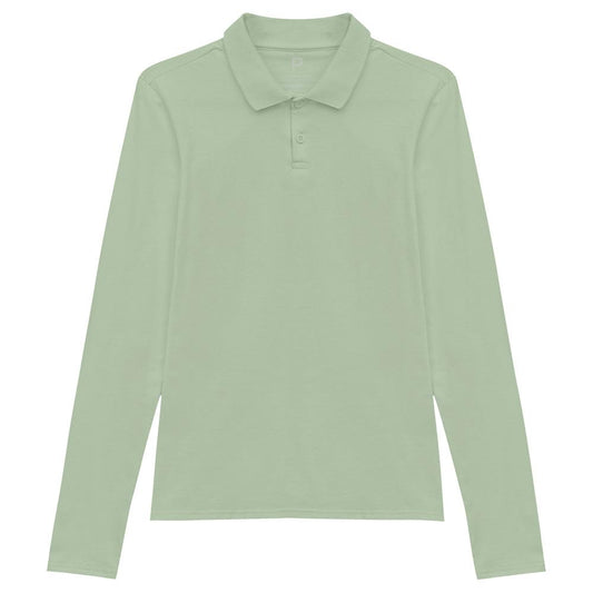 Camisa Polo Manga Longa Feminina - Verde Oliva