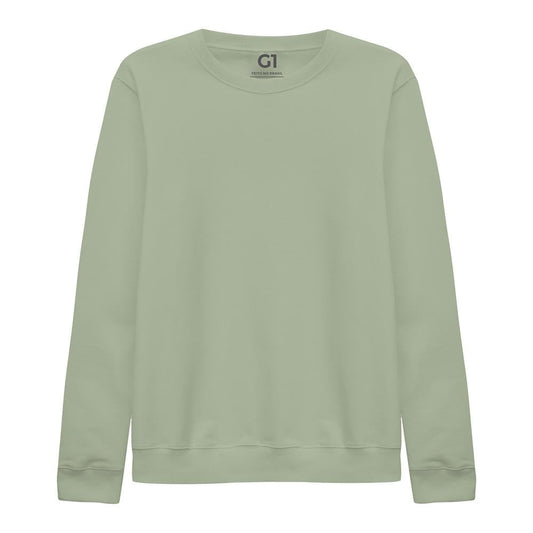 Blusão Moletom Flanelado Plus Feminino - Verde Oliva