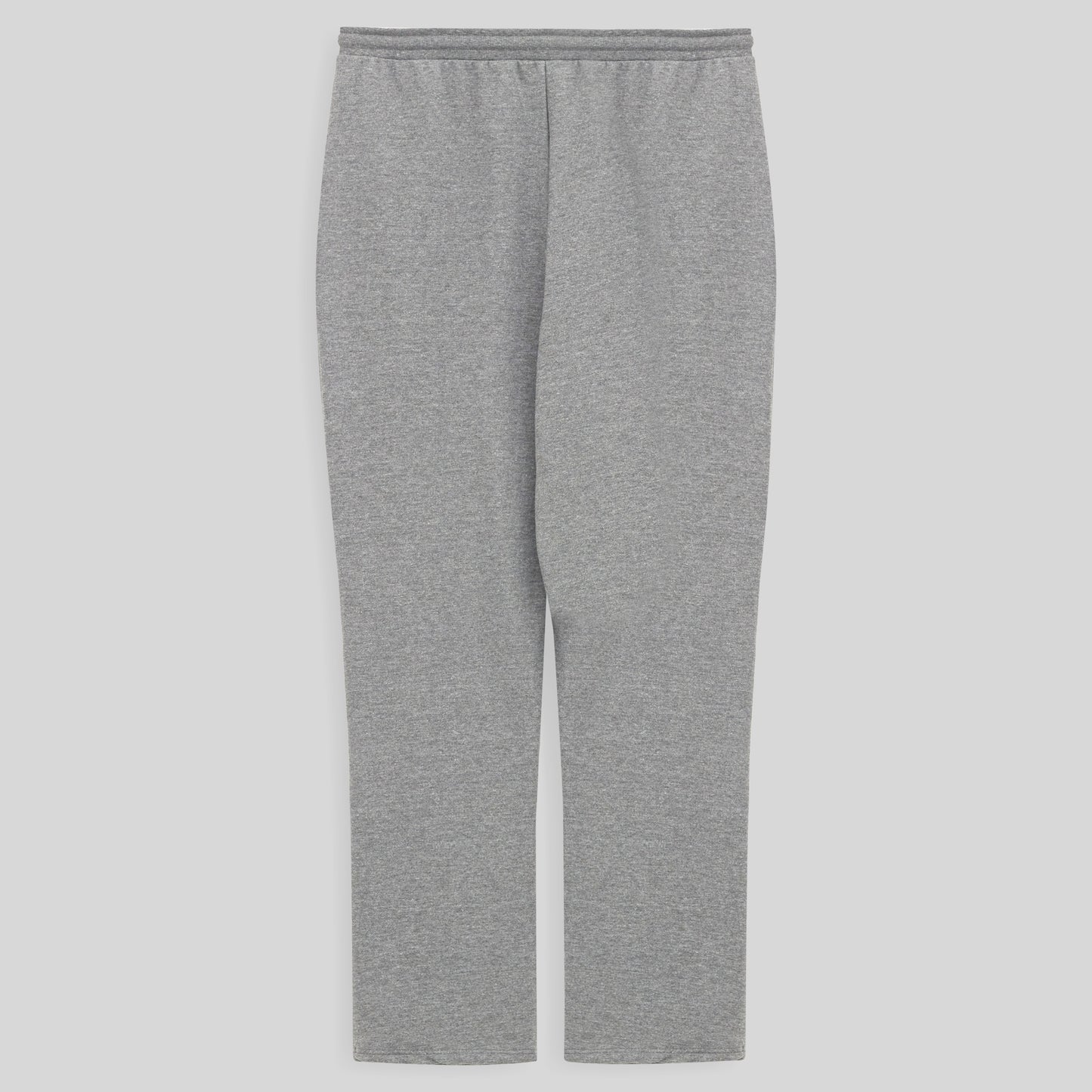 Calça Reta Moletom Flanelado Plus Feminina - Mescla Claro