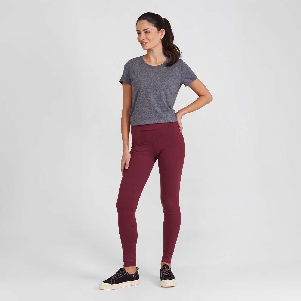 Calça Legging - Vermelho Vinho